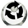 [CRY169] 4.5" Round Crystal Clock Thumbnail