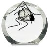 [CRY169] 4.5" Round Crystal Clock Thumbnail