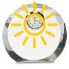 [CRY169] 4.5" Round Crystal Clock Thumbnail