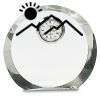 [CRY169] 4.5" Round Crystal Clock Thumbnail