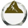 [CRY169] 4.5" Round Crystal Clock Thumbnail