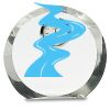 [CRY169] 4.5" Round Crystal Clock Thumbnail