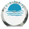 [CRY169] 4.5" Round Crystal Clock Thumbnail