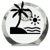 [CRY169] 4.5" Round Crystal Clock Thumbnail