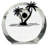 [CRY169] 4.5" Round Crystal Clock Thumbnail