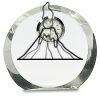 [CRY169] 4.5" Round Crystal Clock Thumbnail