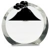 [CRY169] 4.5" Round Crystal Clock Thumbnail