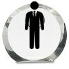 [CRY169] 4.5" Round Crystal Clock Thumbnail
