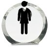[CRY169] 4.5" Round Crystal Clock Thumbnail