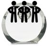 [CRY169] 4.5" Round Crystal Clock Thumbnail