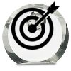 [CRY169] 4.5" Round Crystal Clock Thumbnail