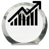 [CRY169] 4.5" Round Crystal Clock Thumbnail