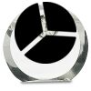 [CRY169] 4.5" Round Crystal Clock Thumbnail