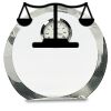 [CRY169] 4.5" Round Crystal Clock Thumbnail