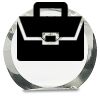 [CRY169] 4.5" Round Crystal Clock Thumbnail