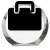 [CRY169] 4.5" Round Crystal Clock Thumbnail