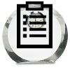 [CRY169] 4.5" Round Crystal Clock Thumbnail