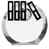 [CRY169] 4.5" Round Crystal Clock Thumbnail