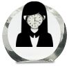 [CRY169] 4.5" Round Crystal Clock Thumbnail