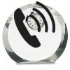 [CRY169] 4.5" Round Crystal Clock Thumbnail