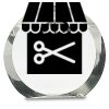 [CRY169] 4.5" Round Crystal Clock Thumbnail