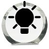 [CRY169] 4.5" Round Crystal Clock Thumbnail
