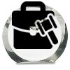 [CRY169] 4.5" Round Crystal Clock Thumbnail