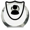 [CRY169] 4.5" Round Crystal Clock Thumbnail