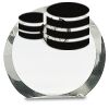 [CRY169] 4.5" Round Crystal Clock Thumbnail