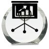 [CRY169] 4.5" Round Crystal Clock Thumbnail