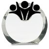 [CRY169] 4.5" Round Crystal Clock Thumbnail