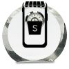 [CRY169] 4.5" Round Crystal Clock Thumbnail