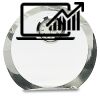 [CRY169] 4.5" Round Crystal Clock Thumbnail