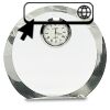 [CRY169] 4.5" Round Crystal Clock Thumbnail