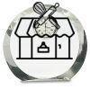 [CRY169] 4.5" Round Crystal Clock Thumbnail
