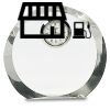 [CRY169] 4.5" Round Crystal Clock Thumbnail