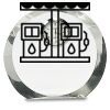 [CRY169] 4.5" Round Crystal Clock Thumbnail