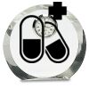 [CRY169] 4.5" Round Crystal Clock Thumbnail
