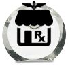 [CRY169] 4.5" Round Crystal Clock Thumbnail
