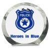 [CRY169] 4.5" Round Crystal Clock Thumbnail