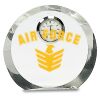 [CRY169] 4.5" Round Crystal Clock Thumbnail