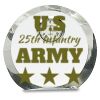 [CRY169] 4.5" Round Crystal Clock Thumbnail