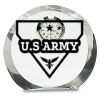 [CRY169] 4.5" Round Crystal Clock Thumbnail