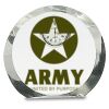 [CRY169] 4.5" Round Crystal Clock Thumbnail