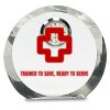 [CRY169] 4.5" Round Crystal Clock Thumbnail