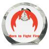 [CRY169] 4.5" Round Crystal Clock Thumbnail