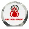 [CRY169] 4.5" Round Crystal Clock Thumbnail