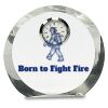 [CRY169] 4.5" Round Crystal Clock Thumbnail