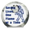 [CRY169] 4.5" Round Crystal Clock Thumbnail