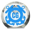 [CRY169] 4.5" Round Crystal Clock Thumbnail
